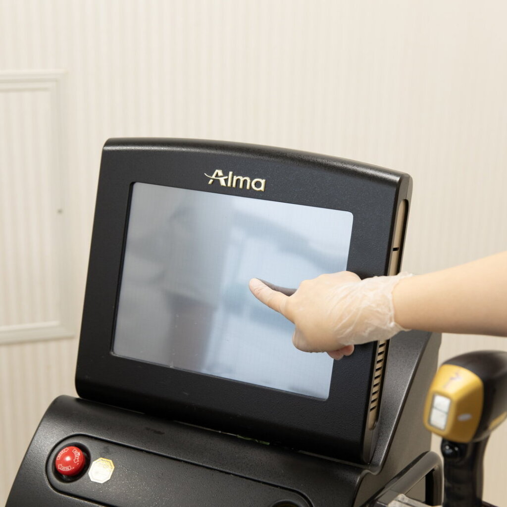 ソプラノの設定を変えているところ