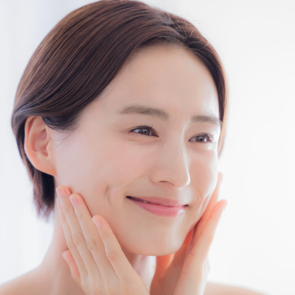 肌が綺麗な女性